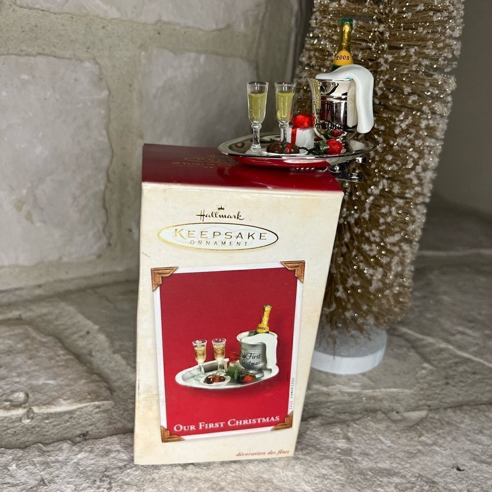 Hallmark keepsake ornament “ Our 1st Christmas” 2003